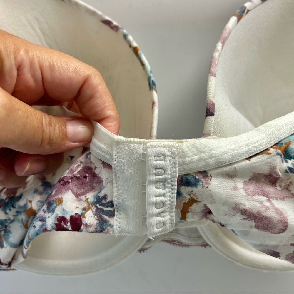 Cacique Lane Bryant Lightly Lined Full Coverage Floral Underwire Bra 38C - Picture 5 of 15